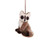 C and F Fuzzy Fox Christmas Xmas Ornament Multi