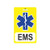EMS PVC ID Tag Emergency Medical Service Plastic Identification Badge _ C 05 White