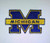 MICHIGAN WOLVERINES IRON ON EMBROIDERED EMBROIDERY PATCH PATCHES SCHOOL OF UNIVERSITY STATE COLLEGE FOOTBALL SPORTS