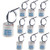 Rextin 10pcs Ceramic Standard Medimun Screw Base Socket E26 E27 Bulb Holders With Wire for Hot Halogen Bulb _E26 B 10pcs_