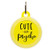 Personalized Cute but Psycho Pet ID Name Tag with Silencer for Cats or Dogs by Oh My Paw'd