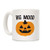LookHUMAN Big Mood Jack_o_lantern White 11 Ounce Ceramic Coffee Mug