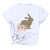 Hotkey Short Sleeve Shirts for Women_ Easter T_Shirt Leopard Bunny Print Tee Top Solid O_Neck T Shirts Blouse Tops White