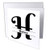 3dRose BrooklynMeme Monograms _ Bold Script Monogram H _ Hansen _ 1 Greeting Card with Envelope _gc_305008_5_