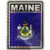 K's Novelties State of Maine Flag Reflective Decal Bumper Sticker