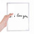 P.S. I Love You Quote Handwrite Notebook Loose Leaf Diary Refillable Journal Stationery