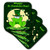 3dRose cst_56797_2 Happy St. Patricks Day-Soft Coasters, Set of 8