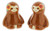 Whimsical Salt  and  Pepper Shaker Set _Sloths_