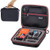 Smatree Carry Case Compatible with GoPro Hero 7/6/5/4/3/3/2/1,GOPRO Hero (2018)(Black&Red)