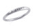 Sterling Silver Thin Stackable Blessed Ring _ Size 7