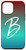 iPhone 12 Pro Max Letter B Blue to Red Gradient Phone Case Cute Teal Initial B Case