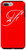 iPhone 7 Plus 8 Plus Initial F Flower Bright Red Phone Case Red Floral Letter F Case