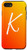 iPhone SE _2020_   7   8 Orange Sunset Initial K Phone Case Yellow Sunrise Letter K Case