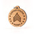 Sunset Design Lab E_5 Sergeant US Army Rank SGT OR_5 Wood Laser Cut Keychain Charm Ornament