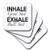 3dRose Inhale Good Shit Exhale Bull Shit - Soft Coasters, Set of 8 (CST_222139_2)
