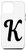 iPhone 12 Pro Max Black white Monogram K Initial Capital Letter K Gifts Phone Case
