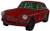 Triple_C MG MGB GT Car Shape Lapel pin Chrome Bumper _ Red