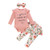 6_9 Months Baby Girl Clothes Infant Girls Fall Outfits Ruffle Long Sleeve Romper Infant Girl Floral Skirts Pants Outfits Set 3pcs Headband Clothing Sets Onesies 6_12 Months