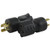 Conntek 30128-BK Locking Plug Adapter, Black