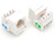 UbiGear 10 Pcs Lots Cat3 Rj11 6p4c Phone Telephone Keystone Jack Cat3 110 H_Style Modular White