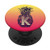 Orange Yellow Gradient Pineapple Monogram Initial Letter K PopSockets Grip and Stand for Phones and Tablets