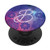 Teal Blue Purple Gradient Mandala Monogram Initial Letter B PopSockets Grip and Stand for Phones and Tablets