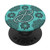 Teal Turquoise Mint Green Mandala Monogram Initial Letter B PopSockets Grip and Stand for Phones and Tablets