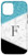 iPhone 12 12 Pro Classy Initial Letter F Monogram Gift Color Block Teal Black Case