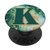 Letter K Initial On Green Malachite Marble PopSockets Grip and Stand for Phones and Tablets