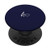 White Initial Letter K Heart Minimalist Navy Blue PopSockets PopGrip  Swappable Grip for Phones  and  Tablets