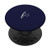White Initial Letter F Heart Minimalist Navy Blue PopSockets PopGrip  Swappable Grip for Phones  and  Tablets