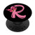 Pink Butterfly Letter R Initial Personalized Monogram PopSockets Grip and Stand for Phones and Tablets