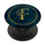 Floral Monogram Initial Letter F on Dark Blue Background PopSockets PopGrip  Swappable Grip for Phones  and  Tablets