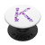 Floral Watercolor Letter K Monogram PopSockets Grip and Stand for Phones and Tablets