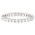 TwoBirch 14K Gold Plated Sterling Silver CZ Simulated Diamond Stackable Ring Eternity Bands for Women _Size 7_