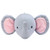 Little Love by NoJo Plush Animal Head Nursery Wall Decor, Elephant