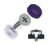 CRL Black Countersunk Large Snap Cap Screw Covers _ Package of 100