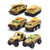 BARMI 6Pcs Alloy Car Model Children Engineering Farmer Tank Vehicle Toy Car Collection_Perfect Child Intellectual Toy Gift Set E