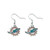 NFL Miami Dolphins Logo Dangler Earrings