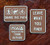 BritKitUSA 3D PVC Campground Signs Morale Patch 3_Patch Set Hook Backing