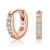 7mm Rose Gold Hoops Real Gold Plated Sterling Silver Mini Hoop Earrings Hypoallergenic Cartilage Earring Hoop Small Hoop Earrings for Women Girls