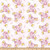 David Textiles Sleepytime Elephants Flannel Pink Fabric Fabric by the Yard