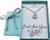 March Swarovski Birthstone Necklace in Silver Plated Pewter on a 16 inch stainless steel chain. Birthstone necklace. Jewelry.