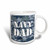3dRose Navy Dad Blue Camouflage Magic Transforming Mug, 11-Ounce