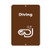 Diving Activity Sign Park Signs Park Guide A_B_C LABEL DECAL STICKER Sticks to Any Surface 9x12 In