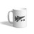 Ceramic Coffee Mug 11 Ounces F_15 Aircraft Name White Tea Cup Airplane Design Only
