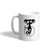Ceramic Coffee Mug 11 Ounces inch J inch  Funny Initial Monogram Letter J White Tea Cup Design Only