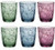 Bormioli Rocco Diamond 13.25 oz. Double Old Fashioned Glass, Ocean Blue, Set of 6