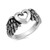 CloseoutWarehouse Sterling Silver Angel's Heart and Wings Ring Size 7