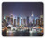 Mouse Mat New York Manhattan Skyline at Night Skyscrapers Panoramic On Tranquil River Picture Blue and Orange Computer Rectangle Non_Slip Customized Rubber Mousepad Personalized P